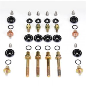 Acura Integra Valve Cover Hardware Kit - Skunk2 Racing - Low-Profile, Black Anodized, 40-Piece - Black Anodized - `94-`01